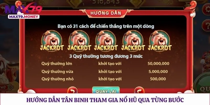 Hướng dẫn tân binh tham gia nổ hũ qua từng bước