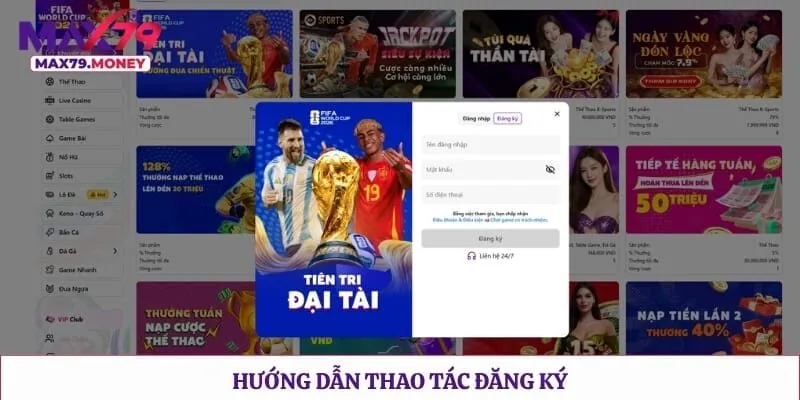 Hướng dẫn thao tác đăng ký