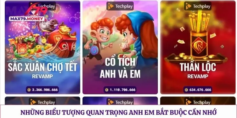 Những biểu tượng quan trọng anh em bắt buộc cần nhớ 